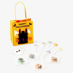 Trick or treat felt bag with candy