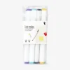 Twin markers bright shades - 12 pcs
