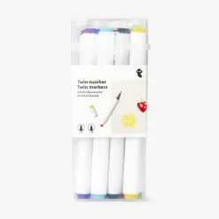Twin markers bright shades - 12 pcs