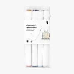 Twin markers neutral shades - 12 pcs