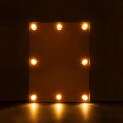 Wall-mounted illuminated mirror