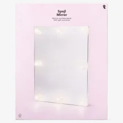 Wall-mounted illuminated mirror