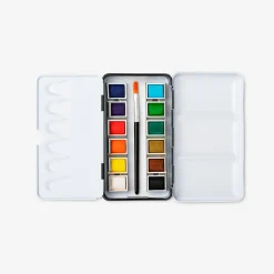 Watercolours in metal box - 12 pcs