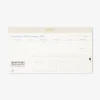 Weekly planner for desk 2027