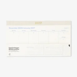 Weekly planner for desk 2027