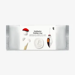 White air drying clay
