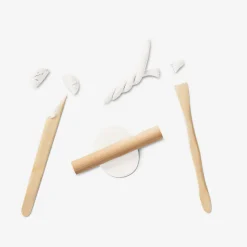 White air drying clay