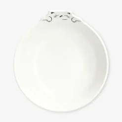White bowl with cat - 15 cm