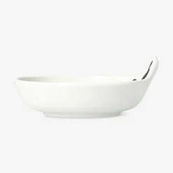 White bowl with cat - 10 cm