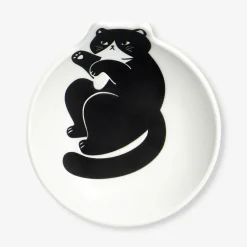 White bowl with cat - 10 cm