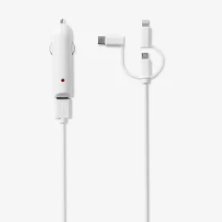 White car charger set