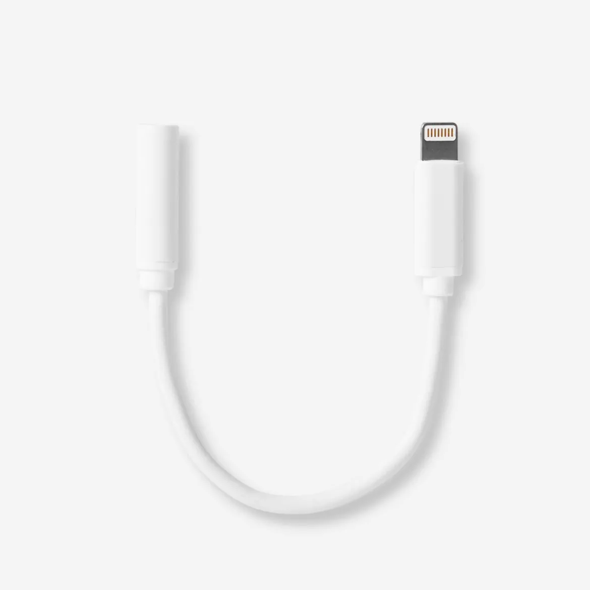 White Jack Plug Adaptor - Fits Lightning