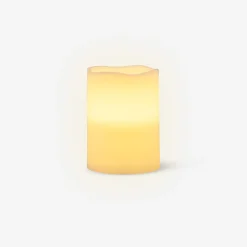 White LED pillar candle - 10 cm