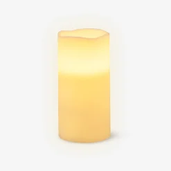 White LED pillar candle - 15 cm