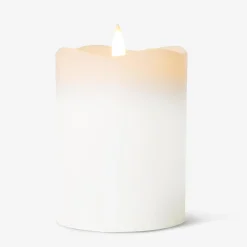 White LED pillar candle - 10 cm