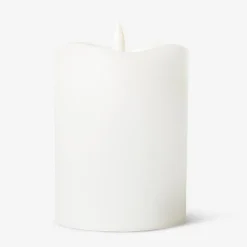 White LED pillar candle - 10 cm