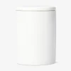White organiser jar for cotton buds