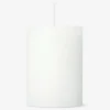 White Rustic Pillar Candle - 8 cm