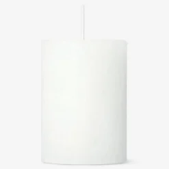 White Rustic Pillar Candle - 8 cm