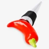Wine stopper with chilli decoration