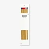 Wood chopsticks with heart toppers - 4 pcs