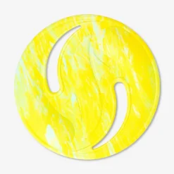 Yellow flying disc