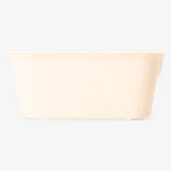 Yellow storage box with lid - 19x26 cm