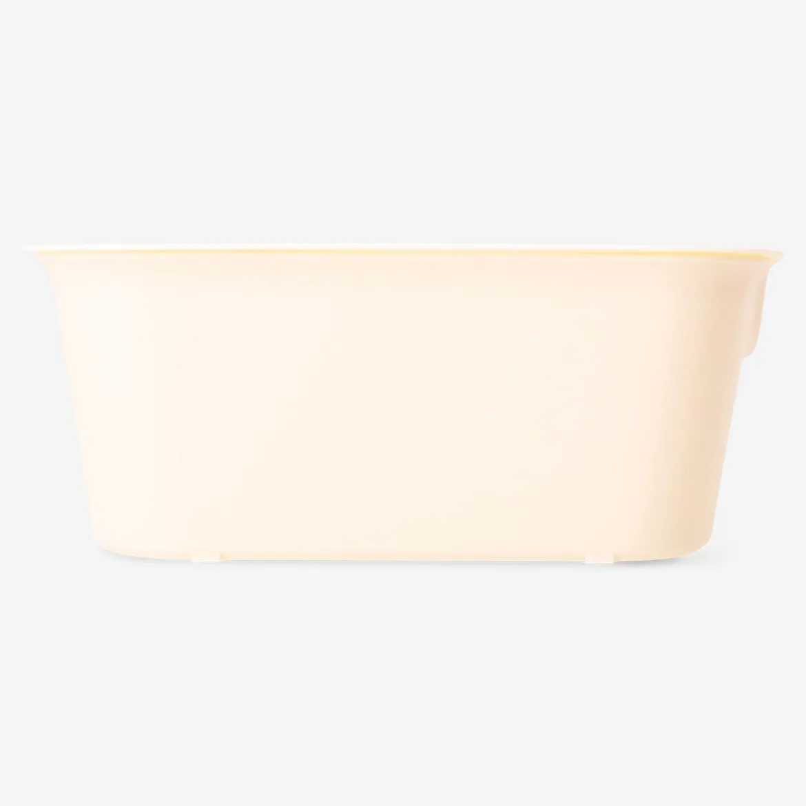 Yellow storage box with lid - 19x26 cm