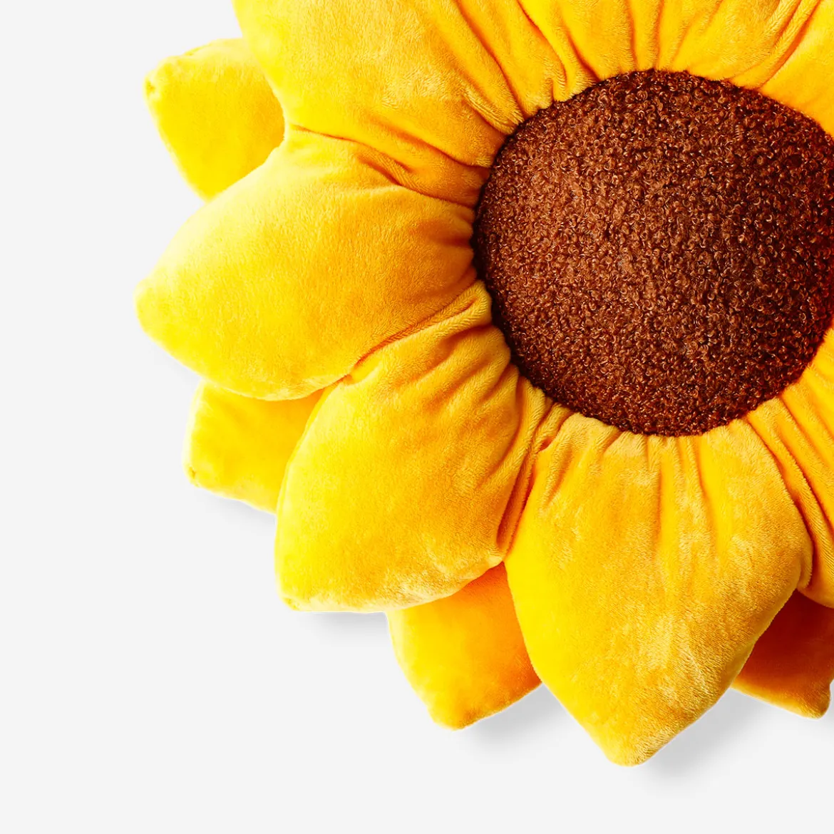 Yellow sunflower cushion - 39 cm