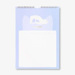 Yoga cat monthly calendar for hanging 2027